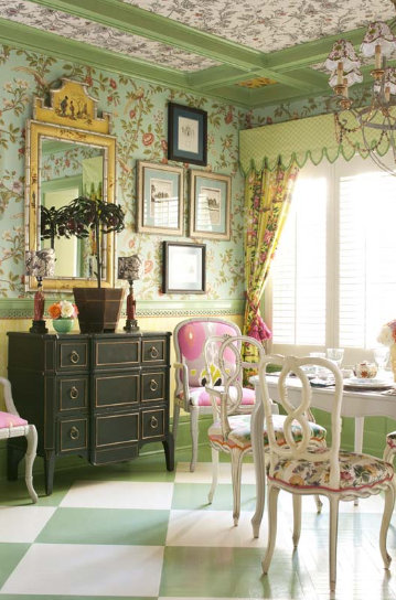 madcap cottage hanging pictures on wallpaper