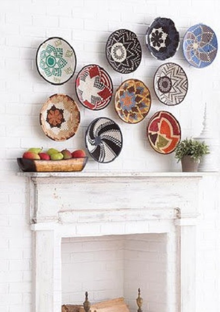 2- decorative plate wall