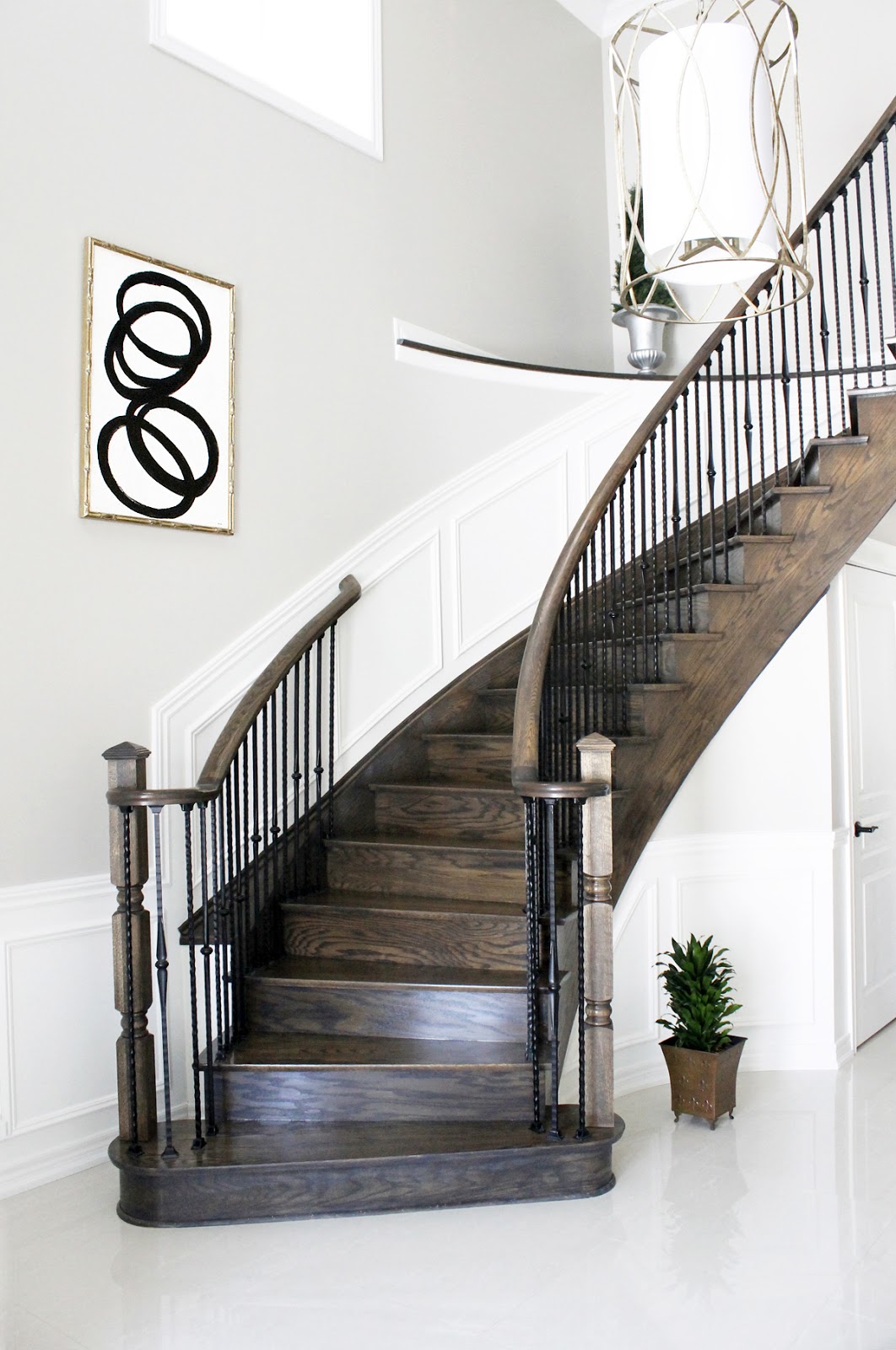 Foyer Curved Staircase Wall Art-amdolcevita1