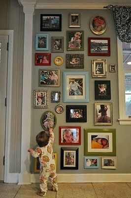 family photo wall 2 via pinterest