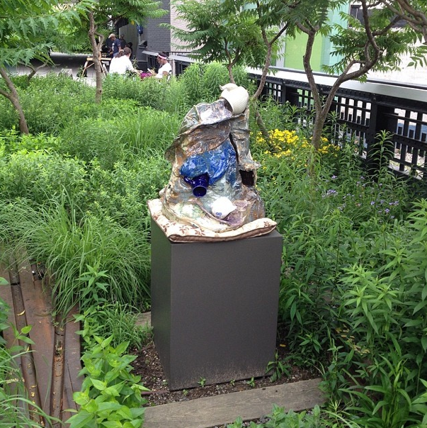 Jessica Jackson Hutchins' "Fountain," image via The High Line. 