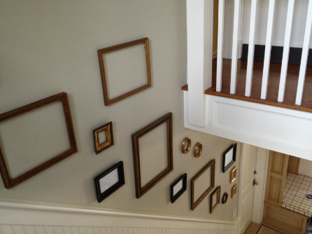 gallery wall using only frames