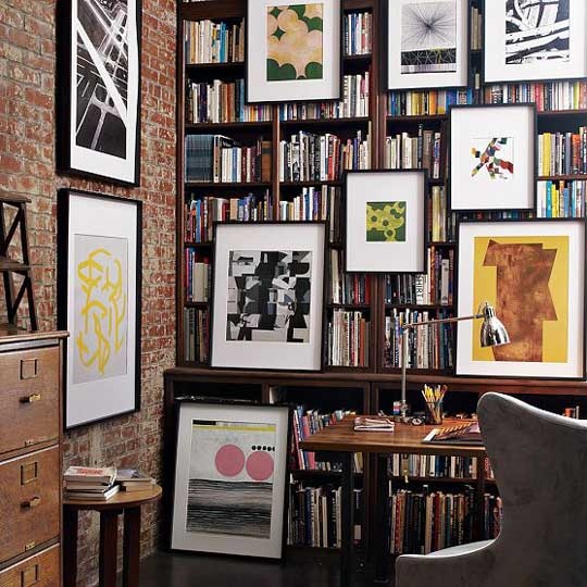 2-layered art via apartment therapy
