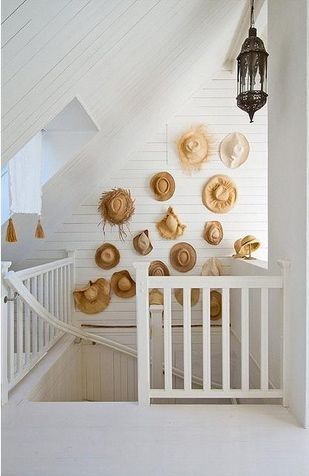 hats on wall image via fieldstone design