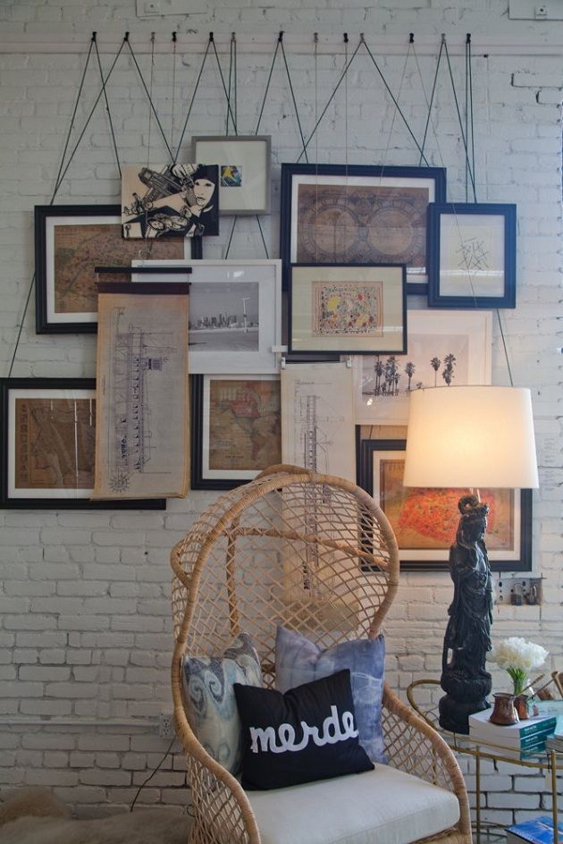 art hanging ideas - apartmenttherapy