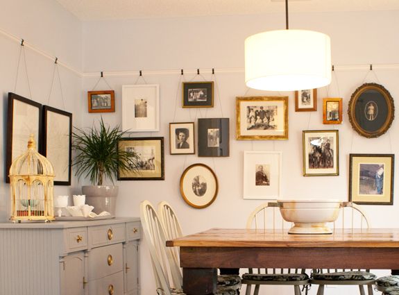 Hanging Art on a Picture Rail