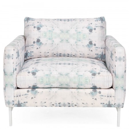 An inkblot -print chair from ABC Home. 