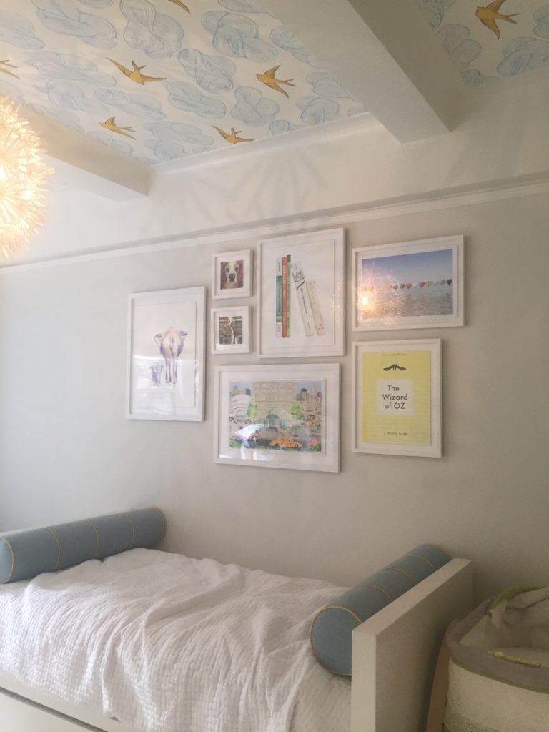 art above the bed